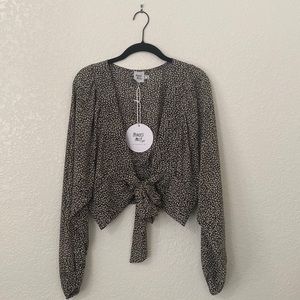 Princess Polly long sleeve crop top